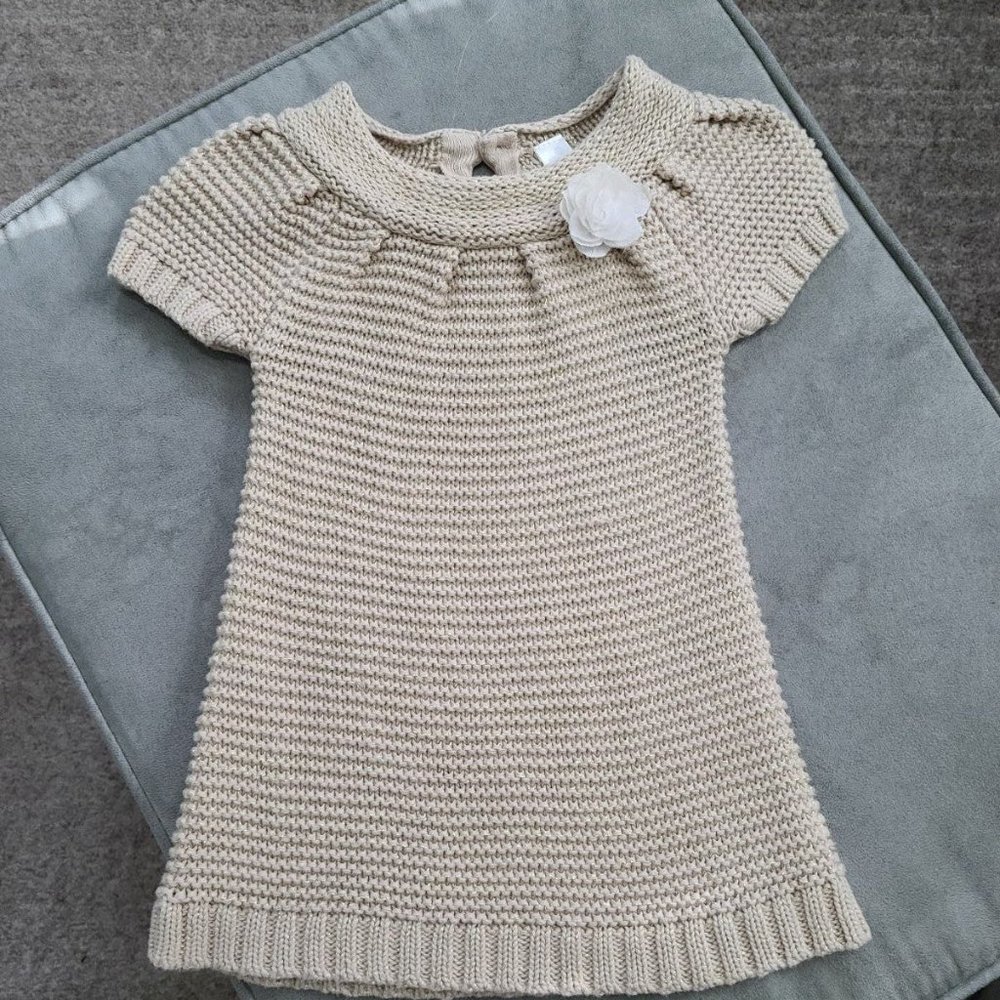 12 Month Gold Knit Dress